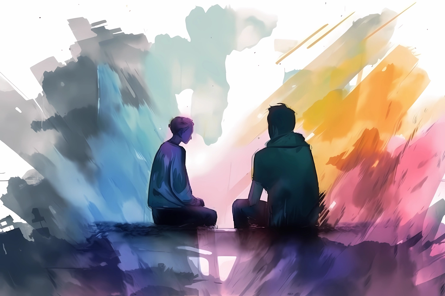 eine Person, die eine Therapie zur Behandlung von Angstzuständen erhält.